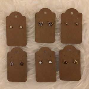 *SALE* 🔻Earring Lot - 6 pairs - Geometic Vibe